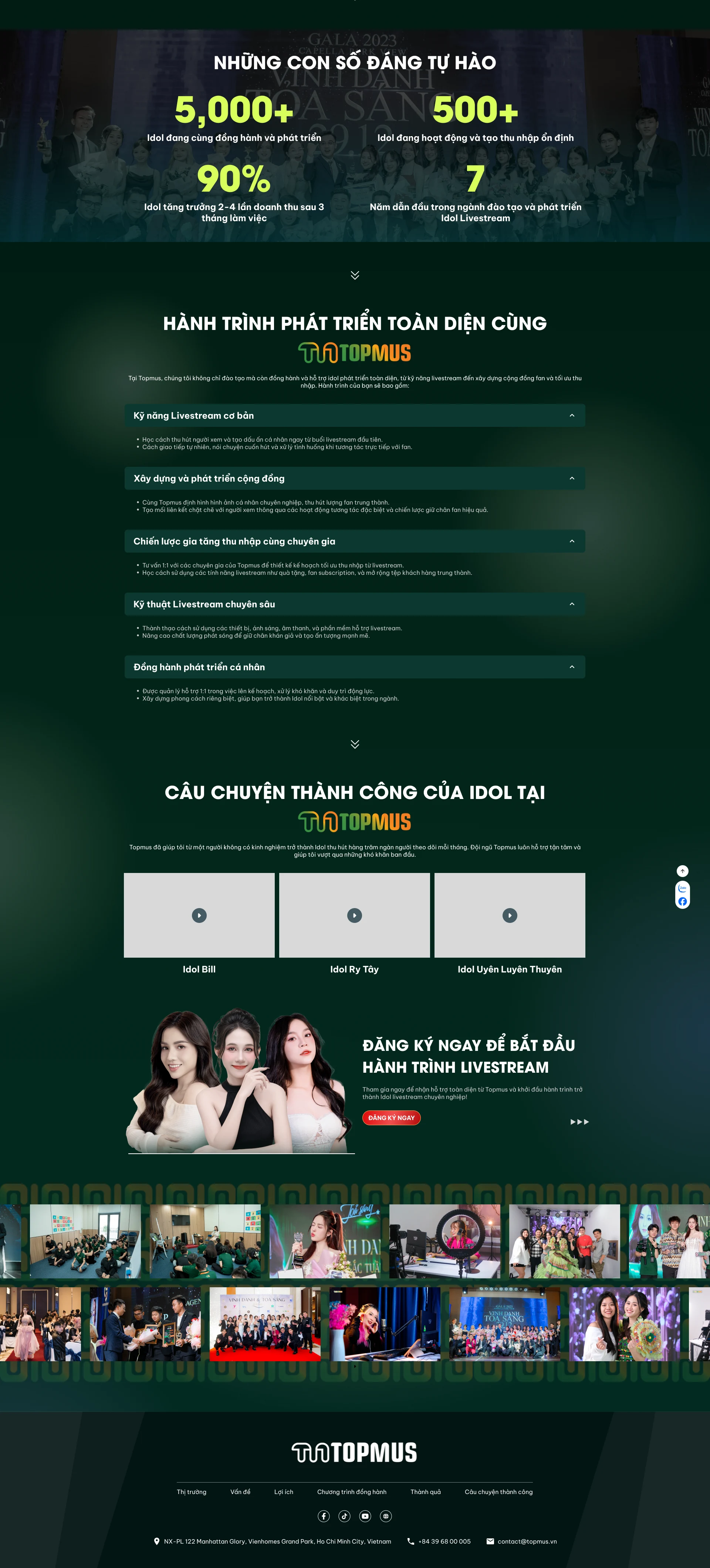 Topmus Landing Page